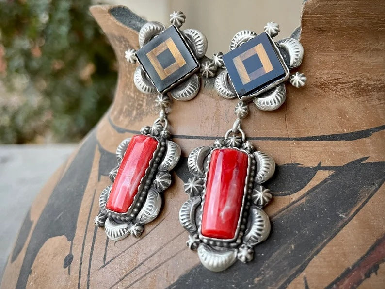 Wholesale vintage Tibetan ethnic style alloy Earrings